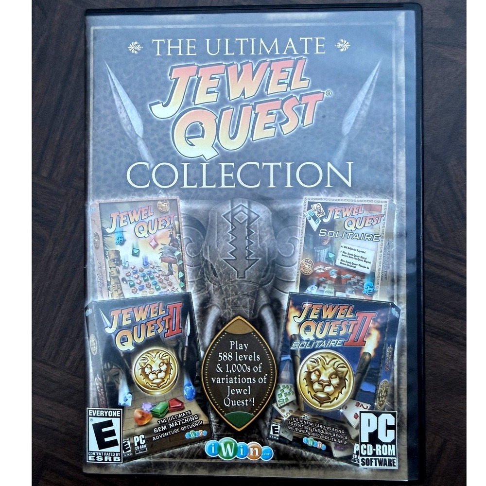 The Ultimate Jewel Quest Collection PC CD-ROM 4-Game Set iWin 21Rocks Windows